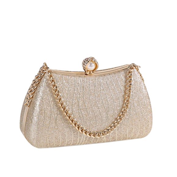 Frosted Glitter Clutch Purses Evening Bag mal Wedding Party :D - Picture 1 of 6